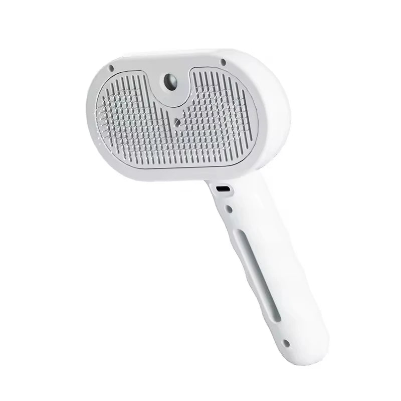 Comb for Dogs and Cats Steam Spray Dog Grooming Brush Unique Steam Brush for Dogs Luxury Grooming Steam Green Pink White Zpaxo WHITE