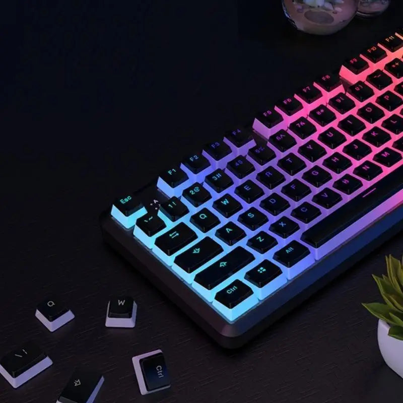 652F 117 Keys Keycaps PBT OEM Double Shot For Mechanical Keyboard Switches Zpaxo