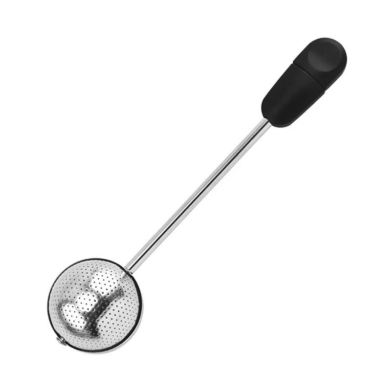 Portable Outdoor 304 Stainless Steel Rotating Tea Infuser With Tea Ball, Tea Strainer, And Filter Mesh; Coffee Grounds Filter Zpaxo A