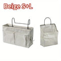 Hanging Storage Bag College Dorm Bedside Organizer Canvas Linen