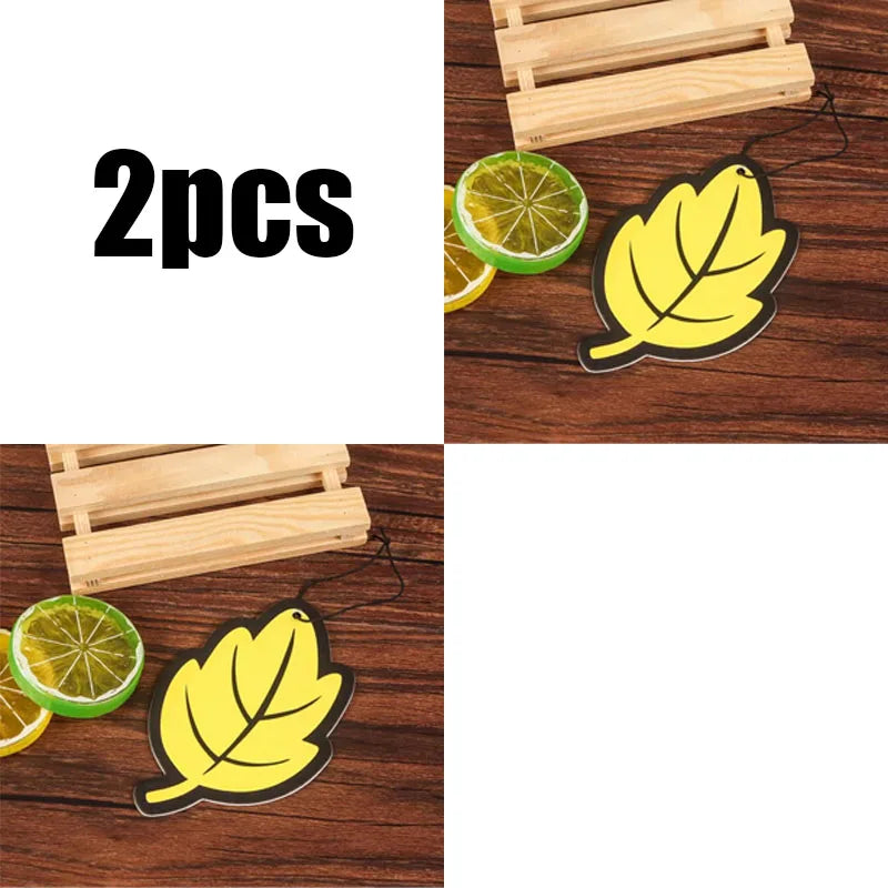 Leaf Hanging Car Air Freshener – Natural Scented Paper, 6 Scents