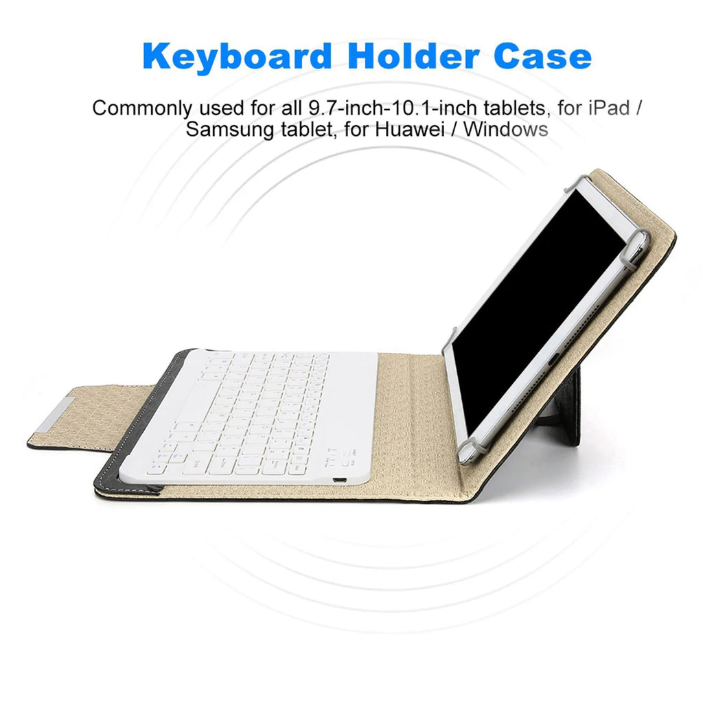 10'' Tablet Laptop Universal PU Protective Case Cover Bluetooth