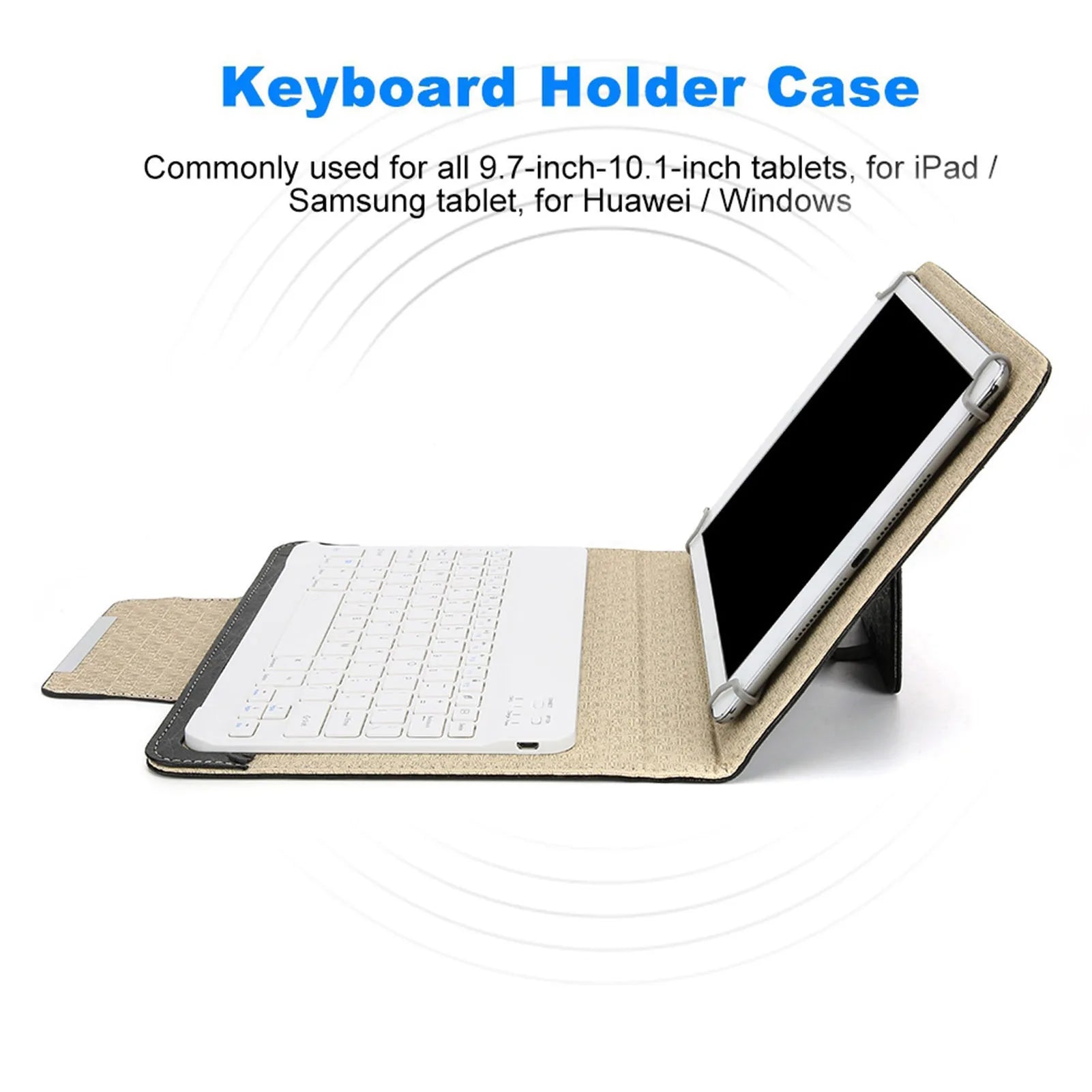 10'' Tablet Laptop Universal PU Protective Case Cover Bluetooth