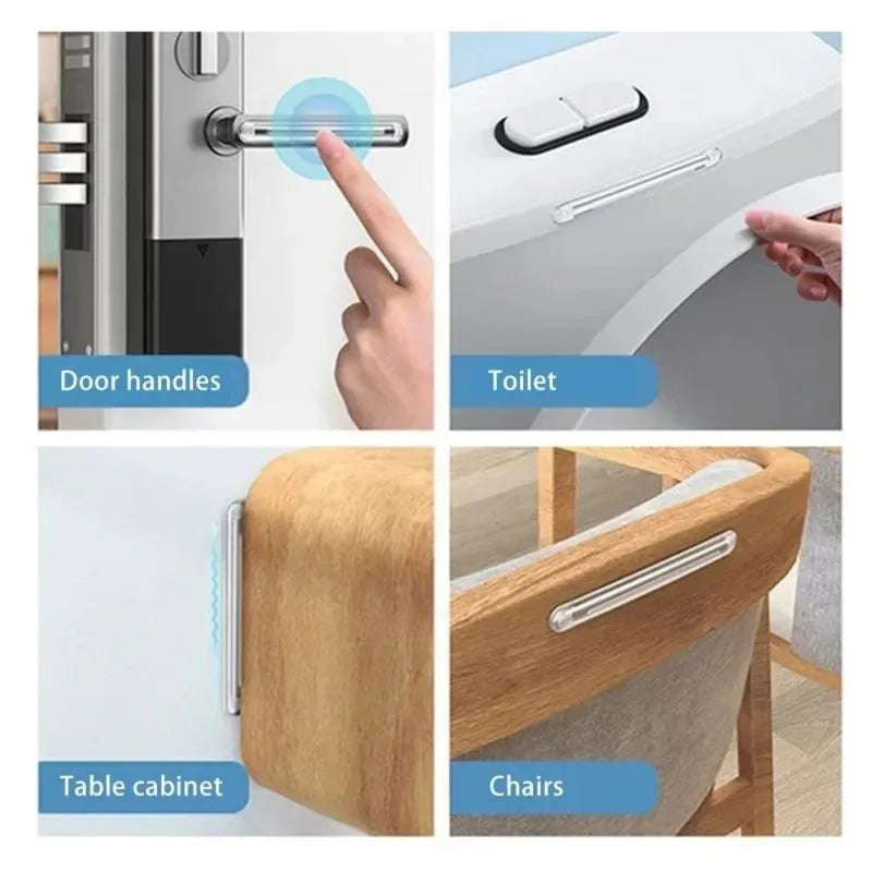 10- Self-adhesive Silicone Furniture Pads Cot Bumper Fridge Strips