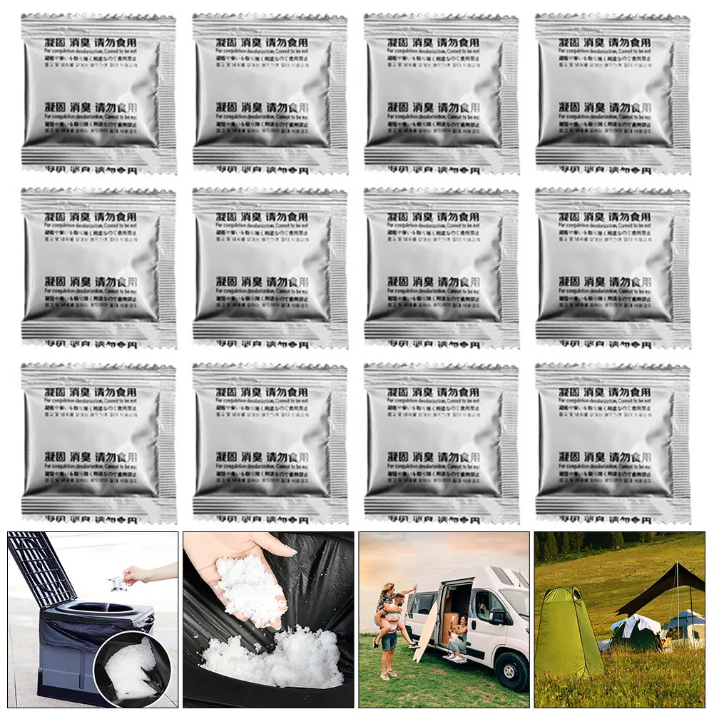 Poo Powder Gel Emergency Toilet Waste Treatment Portable Outdoor
