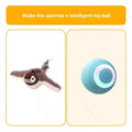 Interactive Cat Toys Rechargeable Flying Bird Rat Cat Toy Chirping Flapping Bird Can Add Catnip Touch Activated Cute Plush Toy Zpaxo Sparrow - Small ball