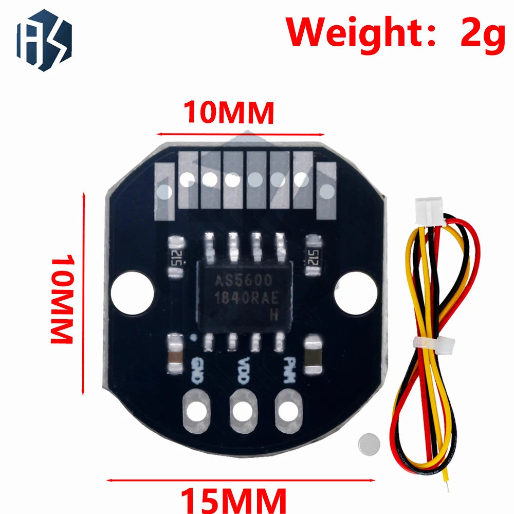 AS5600 Magnetic Encoder 12Bit Precision PWM I2C Interface Brushless Zpaxo