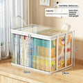 CMClear PVC Storage Box Flip-top Lid View Window Multi-use Organizer
