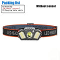 KDULIT LED Rechargeable Headlamp – 5-Mode COB Gesture Control