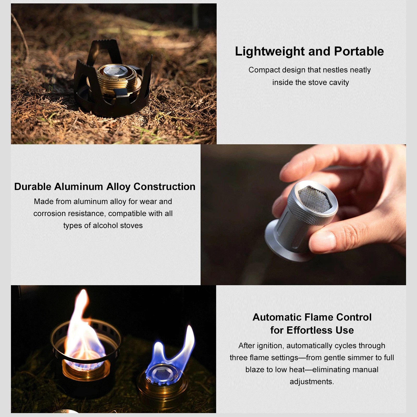 Alcohols Stove Windbreak Rings Flexible Backpacking Tool Burners