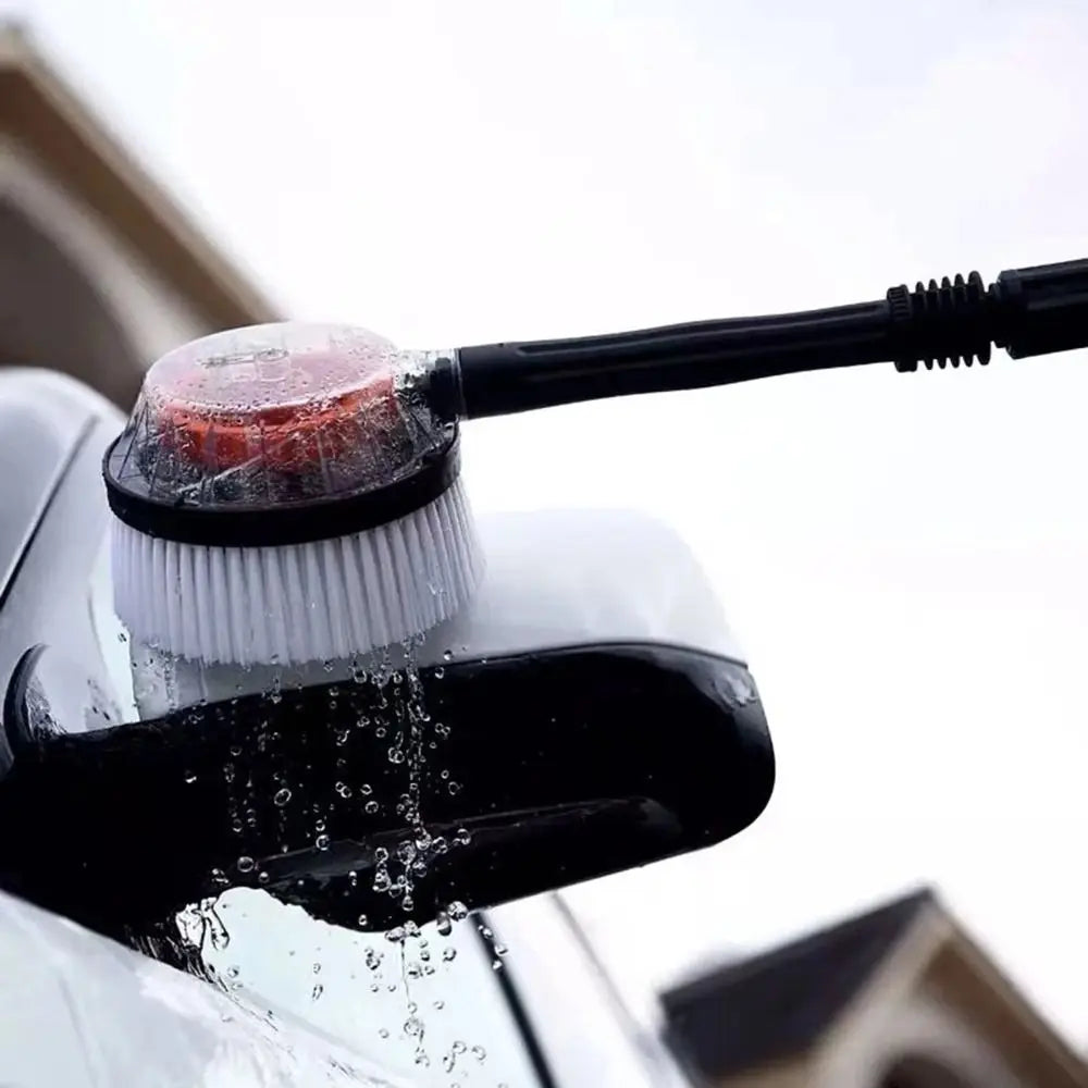 Pressure Car Wash Brush Rigid Clean Rotating Round EVA+ABS Washer Zpaxo