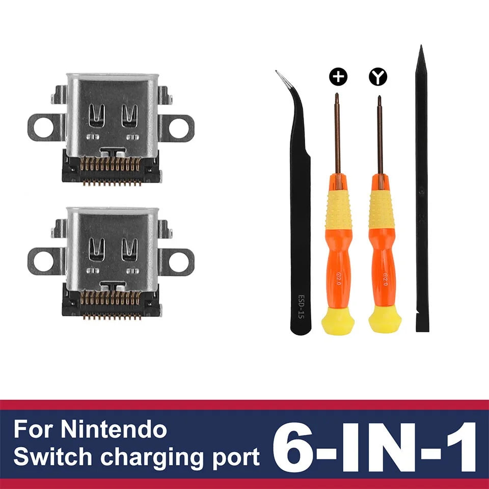 Type-c Charger Socket Charging Port NS Nintendo Switch Console Repair Zpaxo