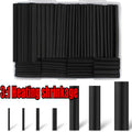 127Pcs/lot Black Heat Shrink Sleeving Set Thermoresistant Tube Shrink Wrapping Wire Cable Polyolefin Wrap Tubing Zpaxo Default Title