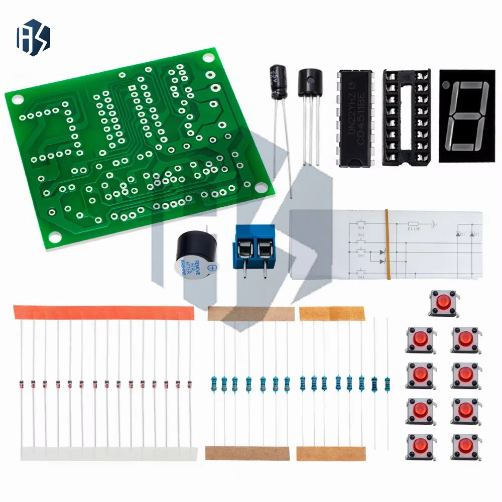8 Channel Answer Response DIY Kit Based on CD4511, Electronic Experiment & Soldering Practice Training Board Zpaxo Default Title