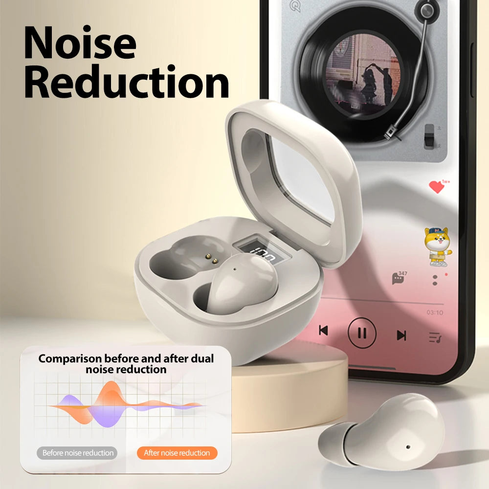 Mini Invisible Headphones TWS Bluetooth 5 3 Earphones Wireless