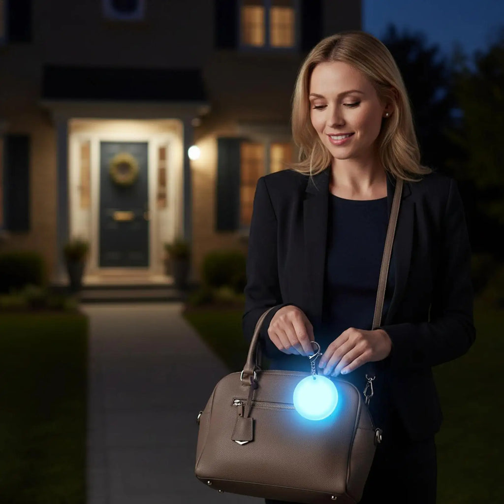 Rechargeable LED Purse Light Clip Touch Sensor Mini Flashlight Women