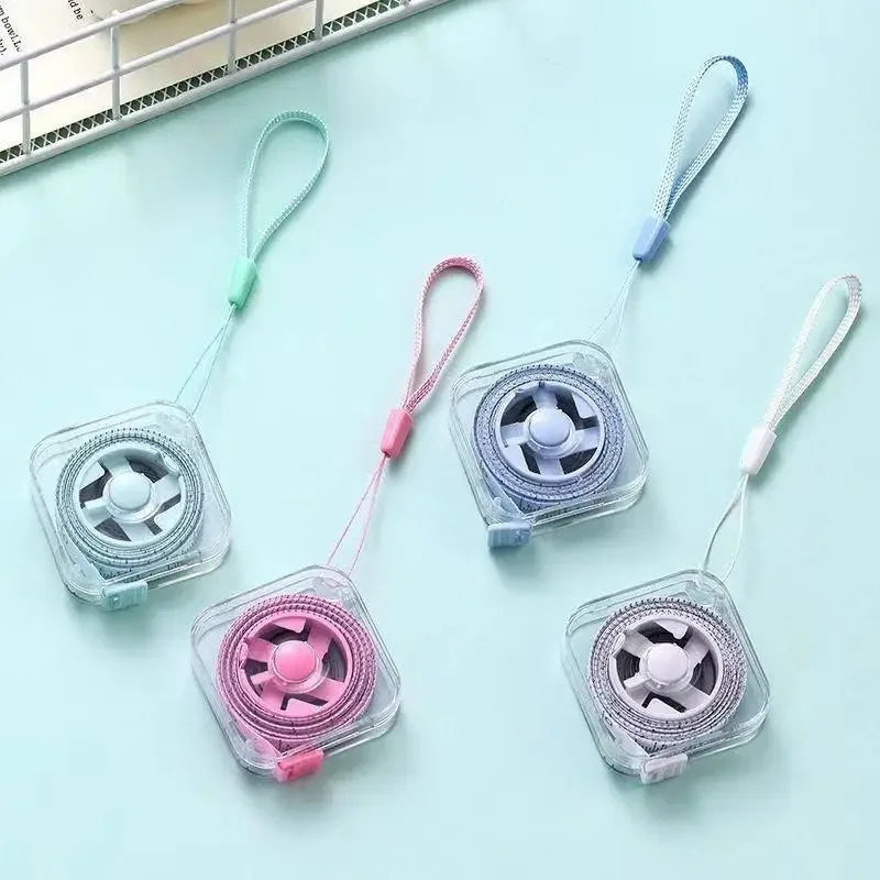 Cute Macaron Mini Retractable Measuring Tape Portable Soft Body