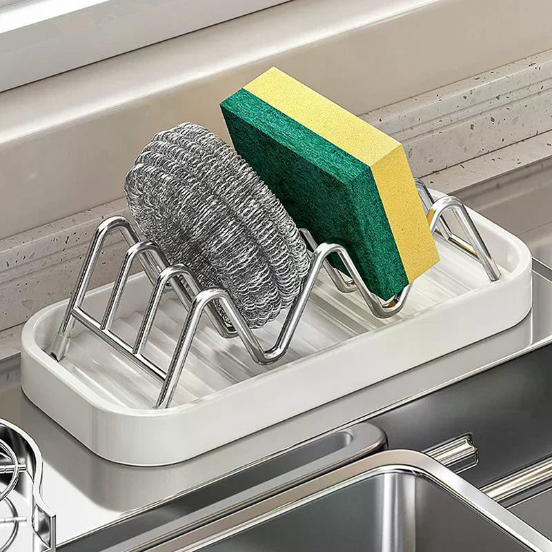 Stainless Steel W-shaped Soap Holder Space Saving Non-slip Storage Zpaxo