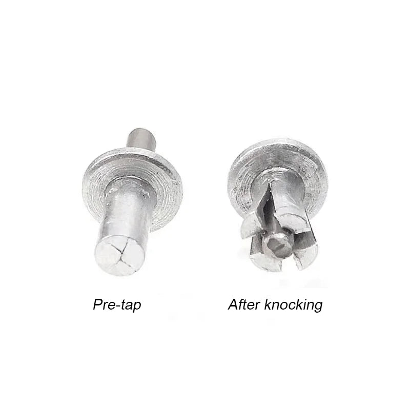 Hammer Drive Expansion Aluminum Nail Head Piercing Rivets Round