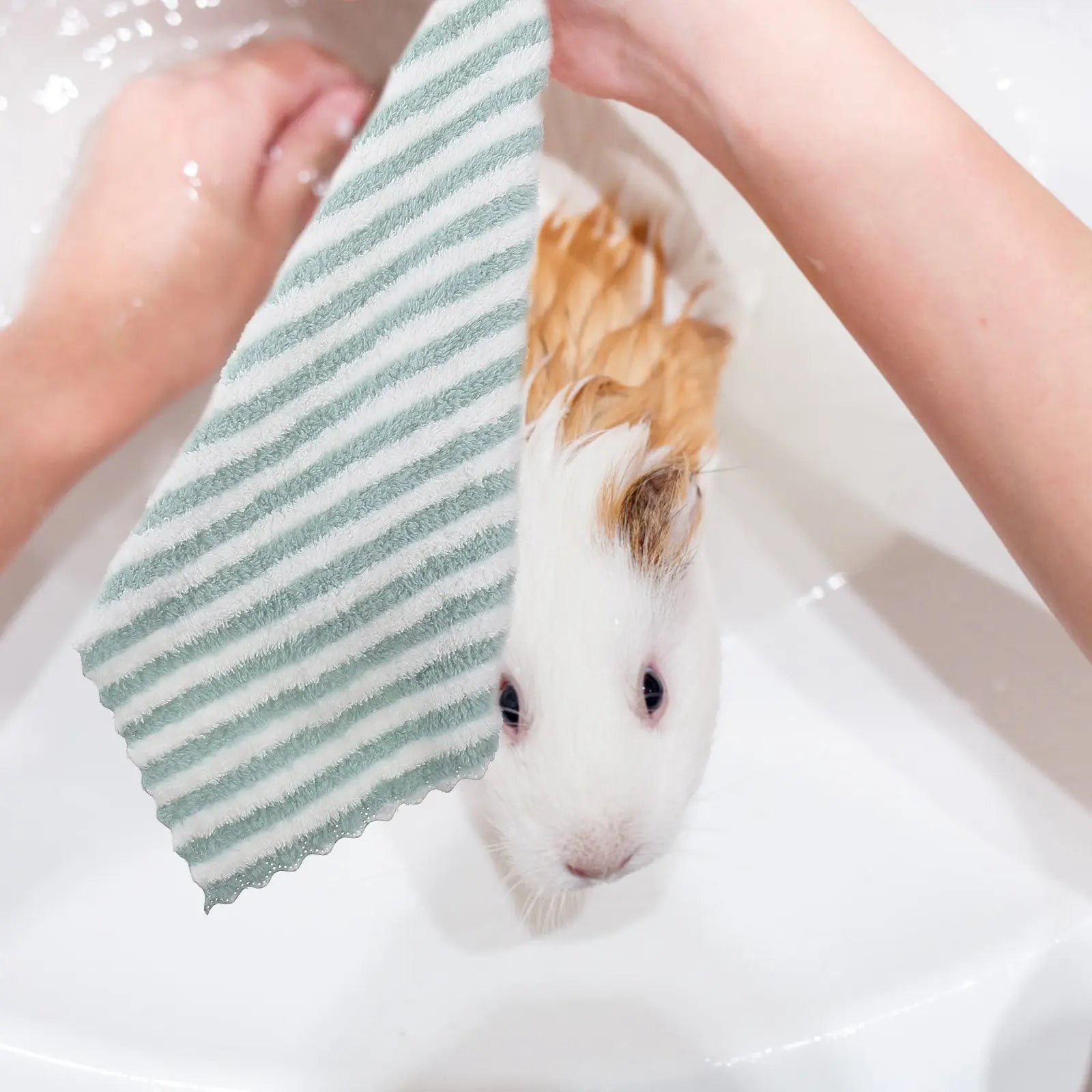Small Pet Towels Guinea Pig Blanket Absorbent Fast Dry Bath Towel