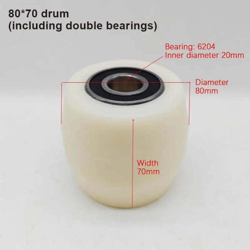 Polyurethane Nylon Wheels Replacement Caster Fork Wheel Bearing Small Zpaxo A1