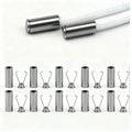 Heavy Duty Cord Locks Adjustable Metal Clips Secure Fastening for Shoelaces Bags Hoodies DIY Crafts Organizing Cables Zpaxo 10PCS Silver