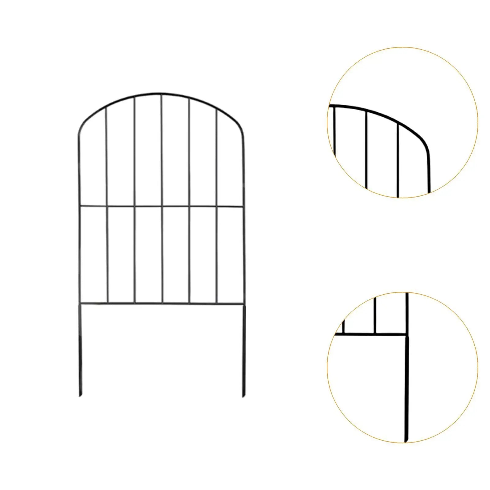 10Pcs Garden Fence Panels Animal Barrier Fences Outside Wedding Prop Lawn Pet Border Edging Garden Fencing for Small Dog Stairs Zpaxo