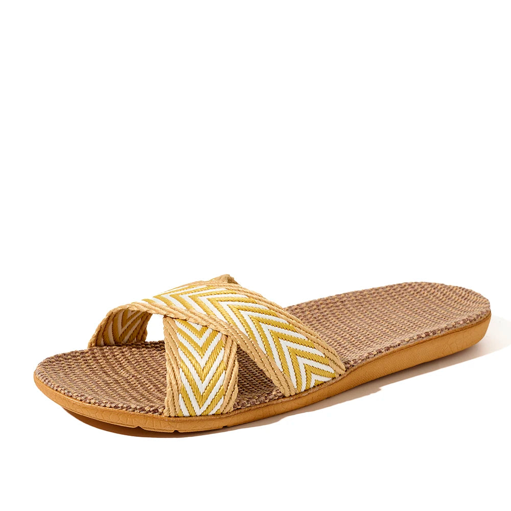 Inddoor Home Slippers Lightweight Women Antislip Bedroom Soft Bottom Zpaxo YELLOW 42-43