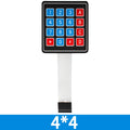 Multi Membrane Matrix Keypad 4-20 Keys Flexible Keyboard 1x4 3x4 4x4 Zpaxo 4x4