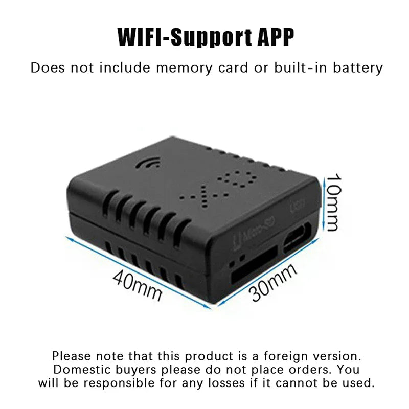 1080P HD Mini Wifi Camera XD Wire Smart Home Security Indoor Zpaxo