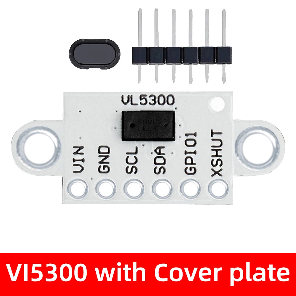 High-Accuracy VL5300 Laser Ranging Sensor (4m Range) – VL53L0X/VL53L1X Alternative with Protective Cover for Arduino Projects Zpaxo with Cover plate