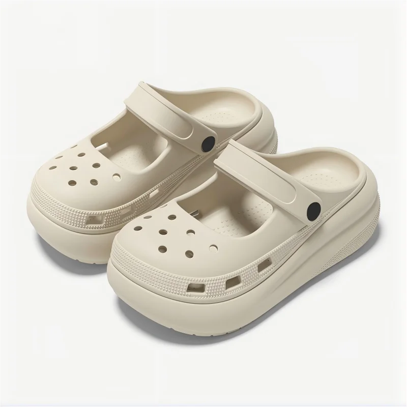 Unisex EVA Closed Toe Platform Clogs Non Slip Soft Summer Indoor Home
