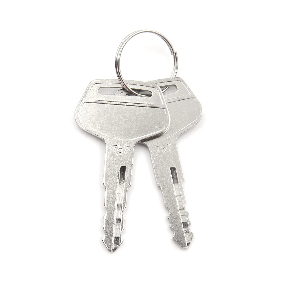 1 Pcs Equipment Tractor Plant Key Excavator Loader Starter Replacement For Komatsu 787 Zpaxo WHITE