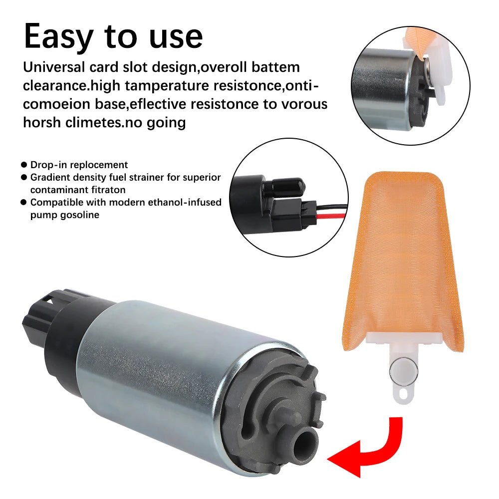 For Kia Suzuki Dodge Ford Honda Acura chevrolte Petrol pump 12V Electric Fuel Pump Mitsubishi Mazda Nissan toyota 125Lph Zpaxo