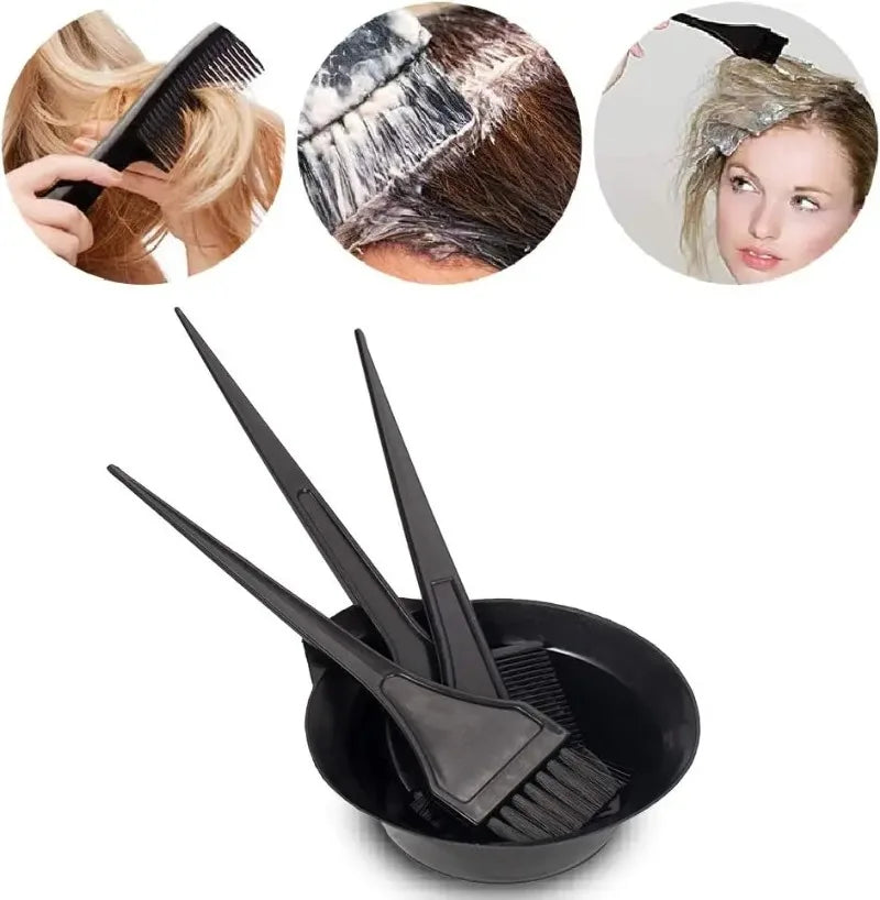 4pc Hair Coloring Kit, Hair Dye Brush, Tools for Hair Coloring Kit–Professional Dyeing Tools Set –Perfect for DIY and Salon Use Zpaxo