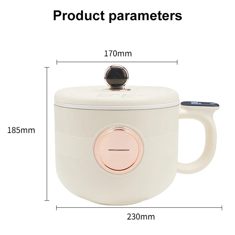 1.5L Mini Cooker Electric Rice Cooker Multifunction Cooking Machine Non-Stick Hot Pot Steamed Rice Pot For Home Kitchen 220V Zpaxo 200934 UK