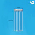 Aluminum Packing Bottle PET Clear Empty Seal Circular Bucket Storage