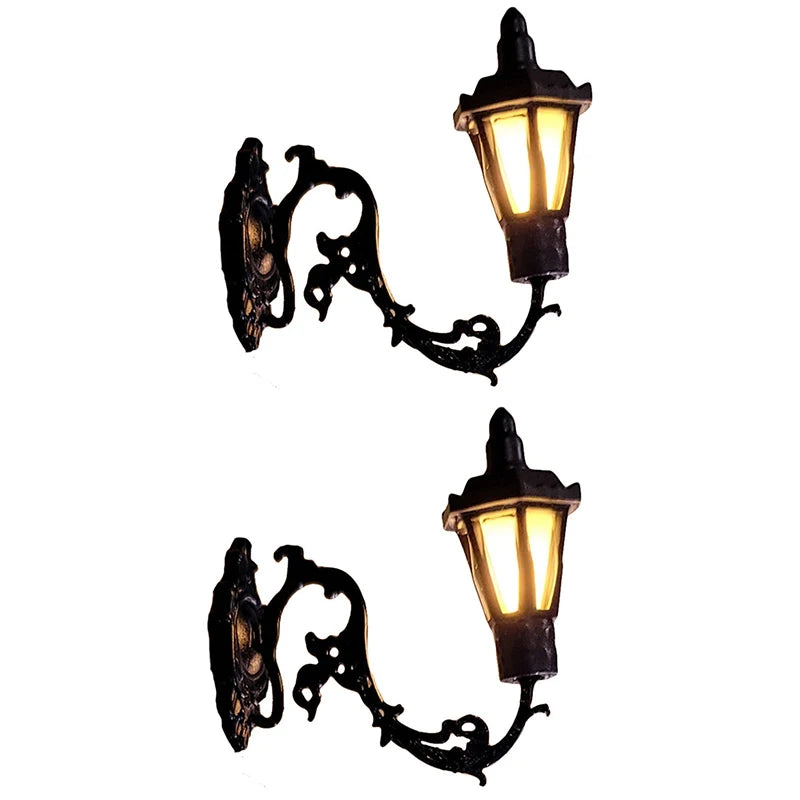 1 12 Dollhouse Decor Wall Lamp Model Garden Yard Chandelier Sand Zpaxo