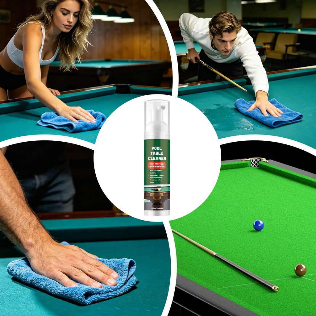 Pool Table Felt Cleaner Foam Fast-drying Spray Chalk Dust Stain