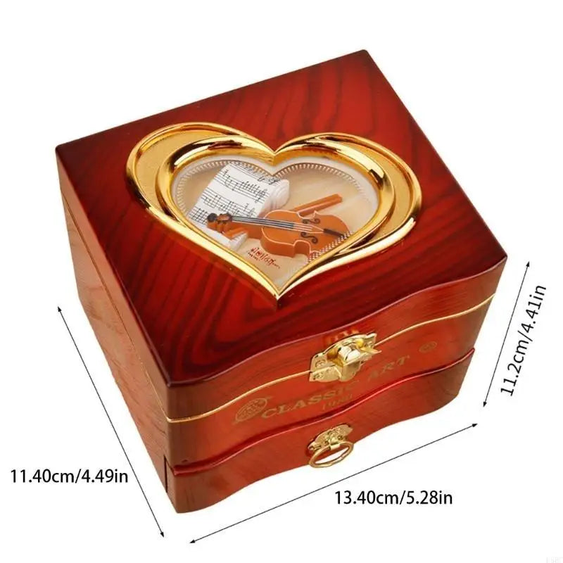 Elegant Rotating Jewelry Music Box Ornament Mechanical Suitable