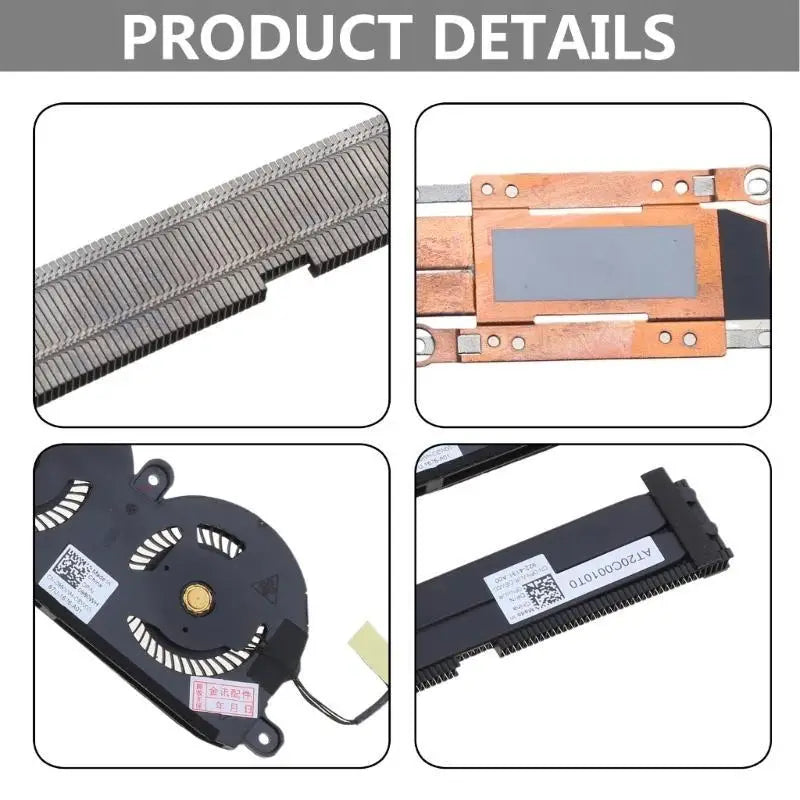 652F CPU Cooling Heat Sink Fan DC 5V 4-Pin DELLXPS 13 9380 7390 0WCX Zpaxo