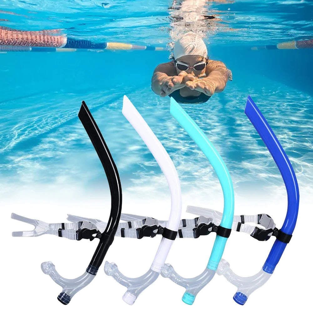 Diving Training Mouthpiece Comfortable Swim Snorkel Front Head