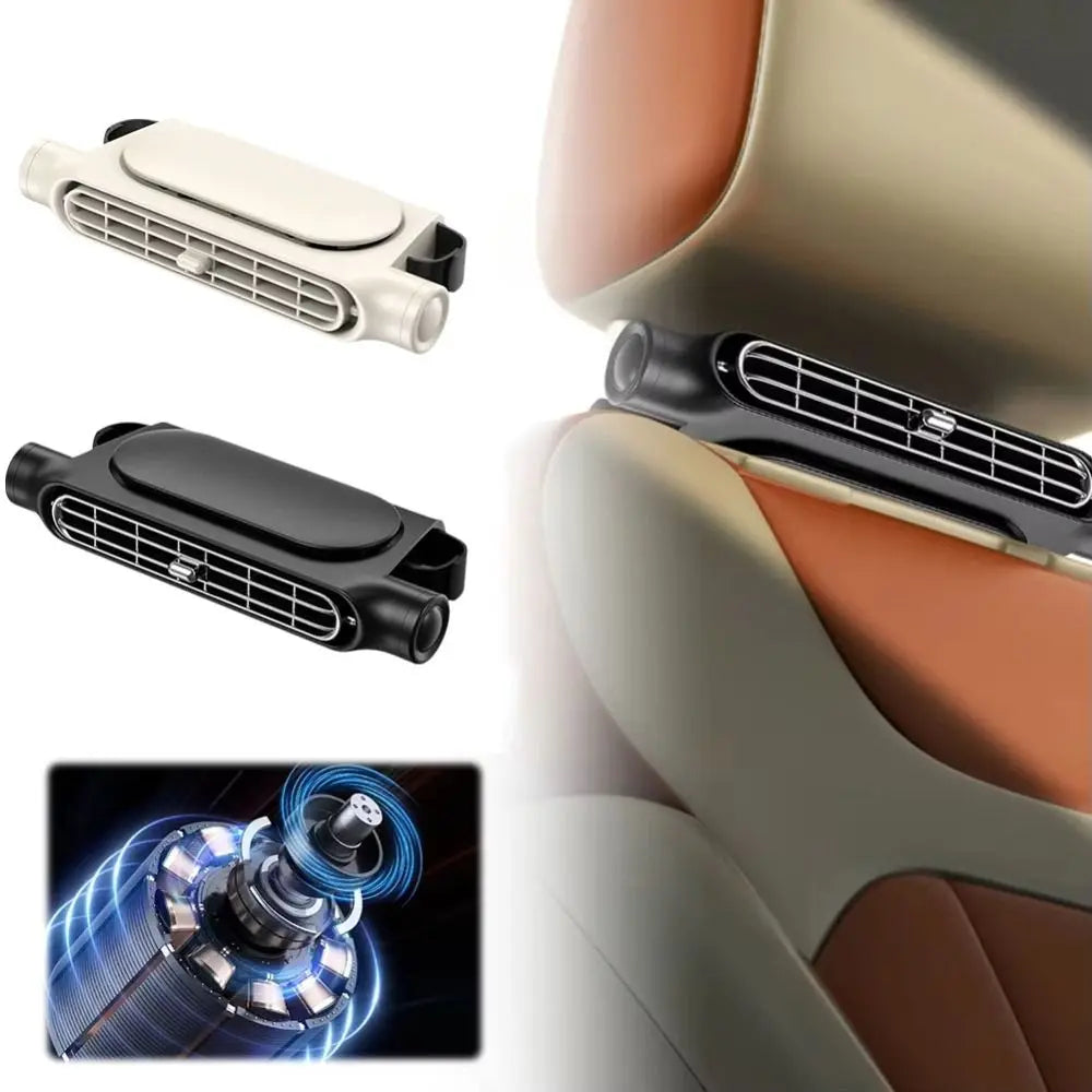 3 Speeds Adjustable Car Headrest Cooling Fan USB Powered Air Portable Zpaxo