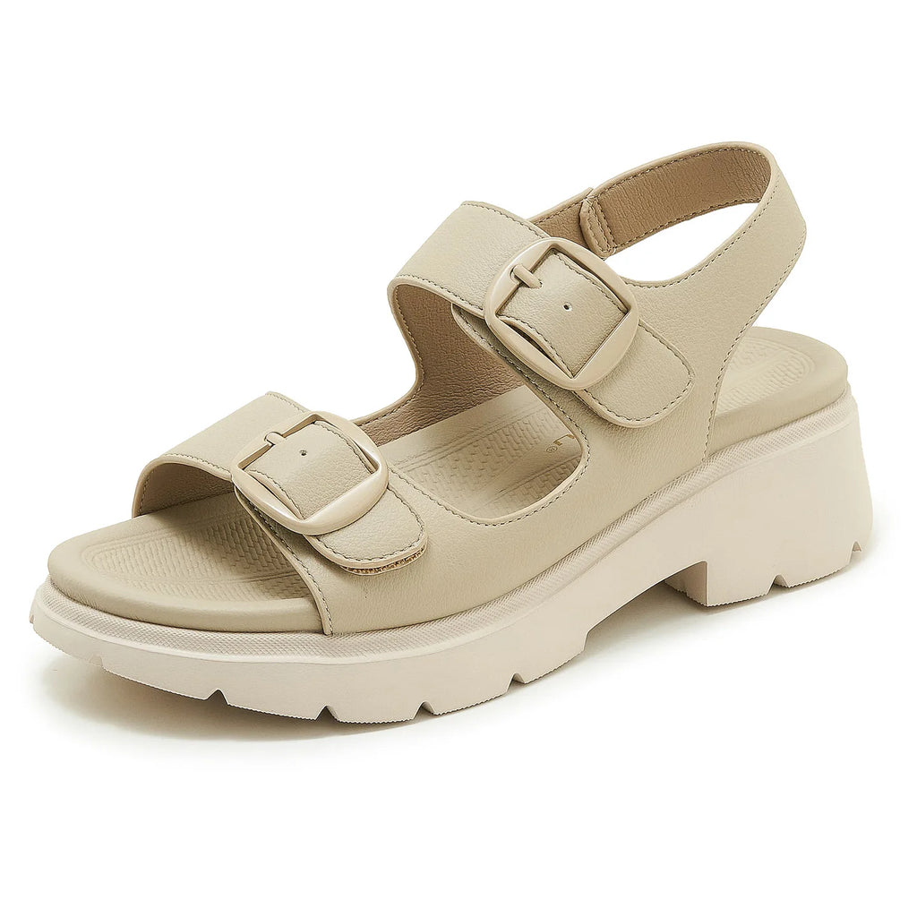 Womens Chunky Platform Sandals Adjustable Buckle Straps Nonslip Lug Zpaxo