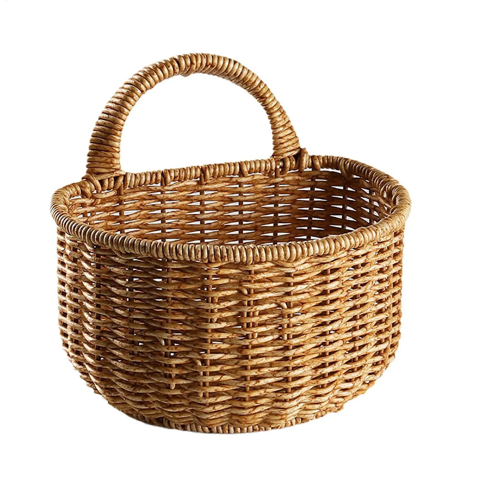 Wall Basket Handmade Home Organization Handle Door Flower Outdoor