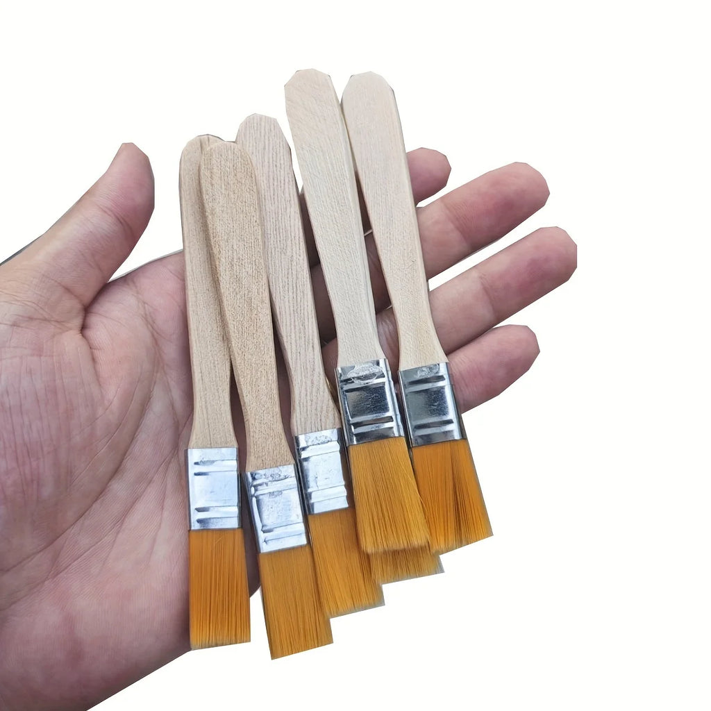 Nylon Art Paint Brush Set – 24/48/72 Wooden Handle Brushes