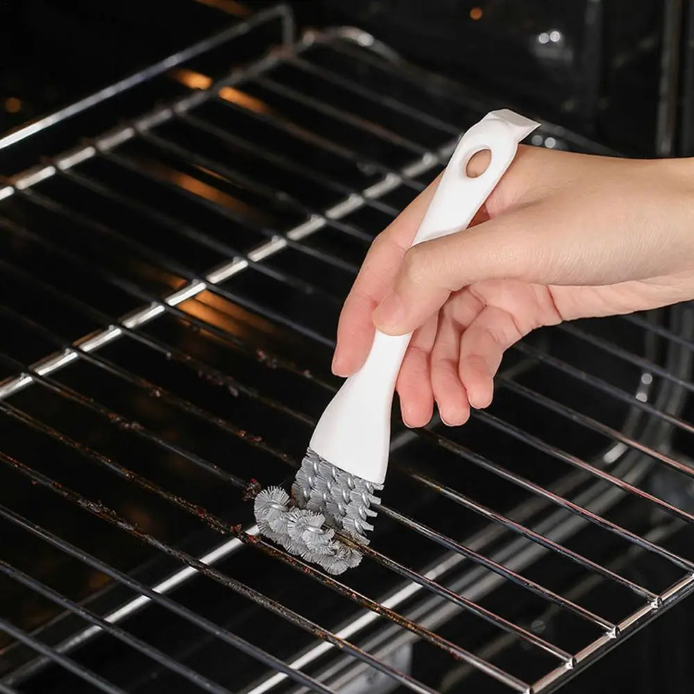 Grill Brush V-shaped Hooked Brush and Scraper Multifunctional Barbecue Kit Net Cleaning Brush for Kitchen Gadget Zpaxo