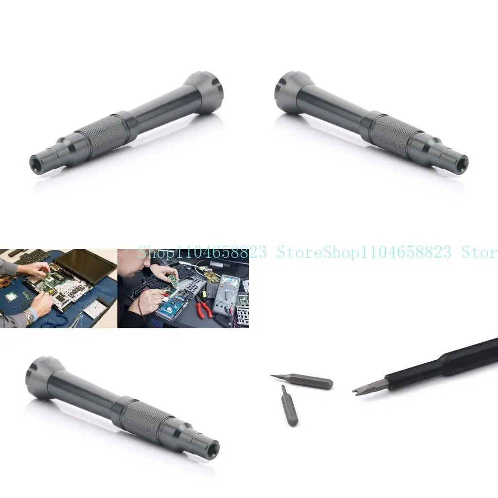 Screwdriver Handle Precisions Screw Driver Holder Handle Repair Hand Tool for 4mm Hexagon Bit Zpaxo