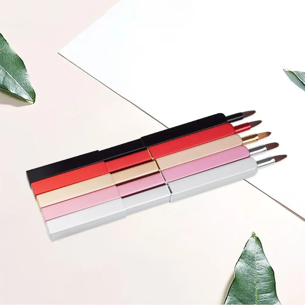 Portable Professional Lip Brush Retractable Durable Lipstick Makeup Zpaxo
