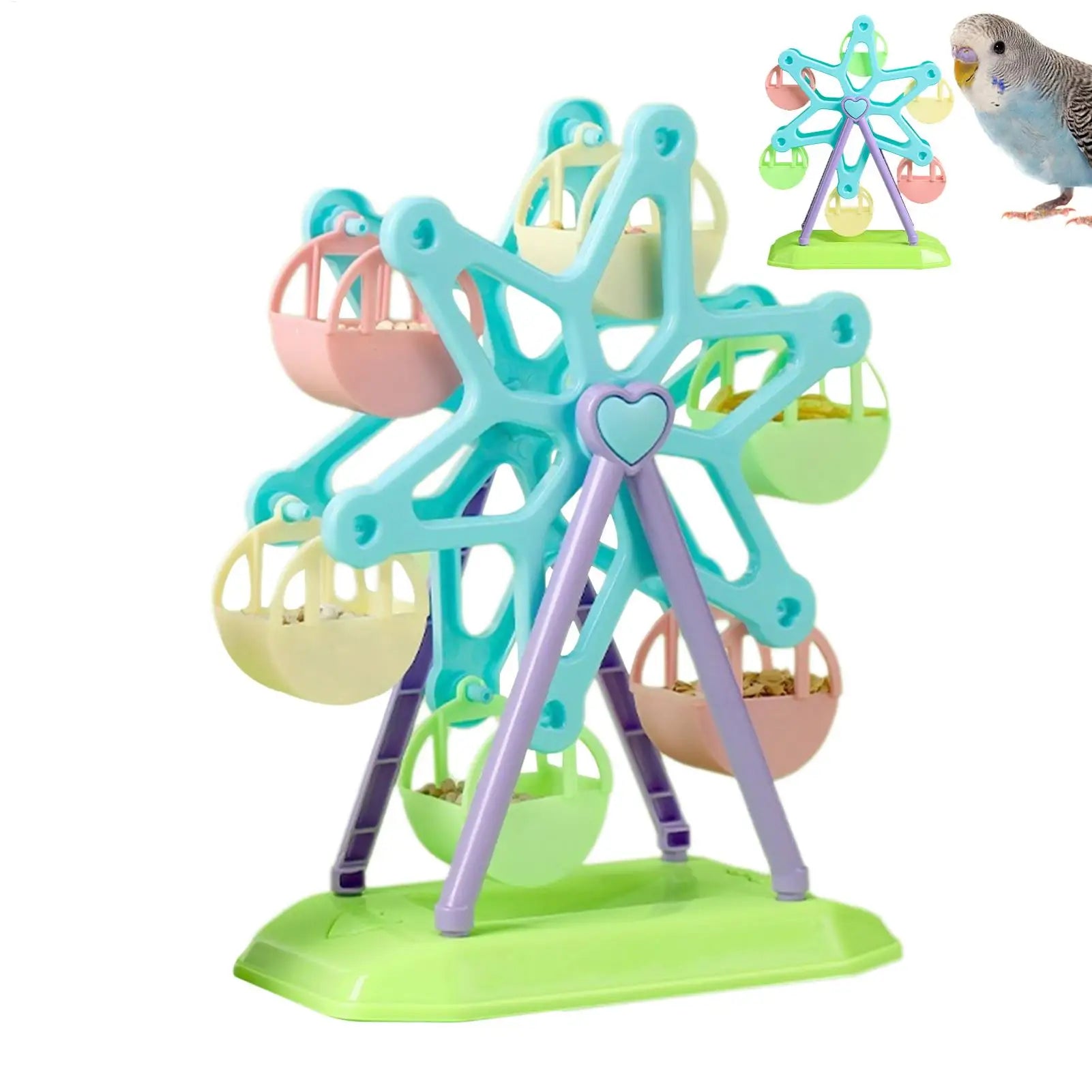 Parrot Foraging Wheel Toy – Interactive Treat Feeder for Birds Bird Foraging Toy Zpaxo